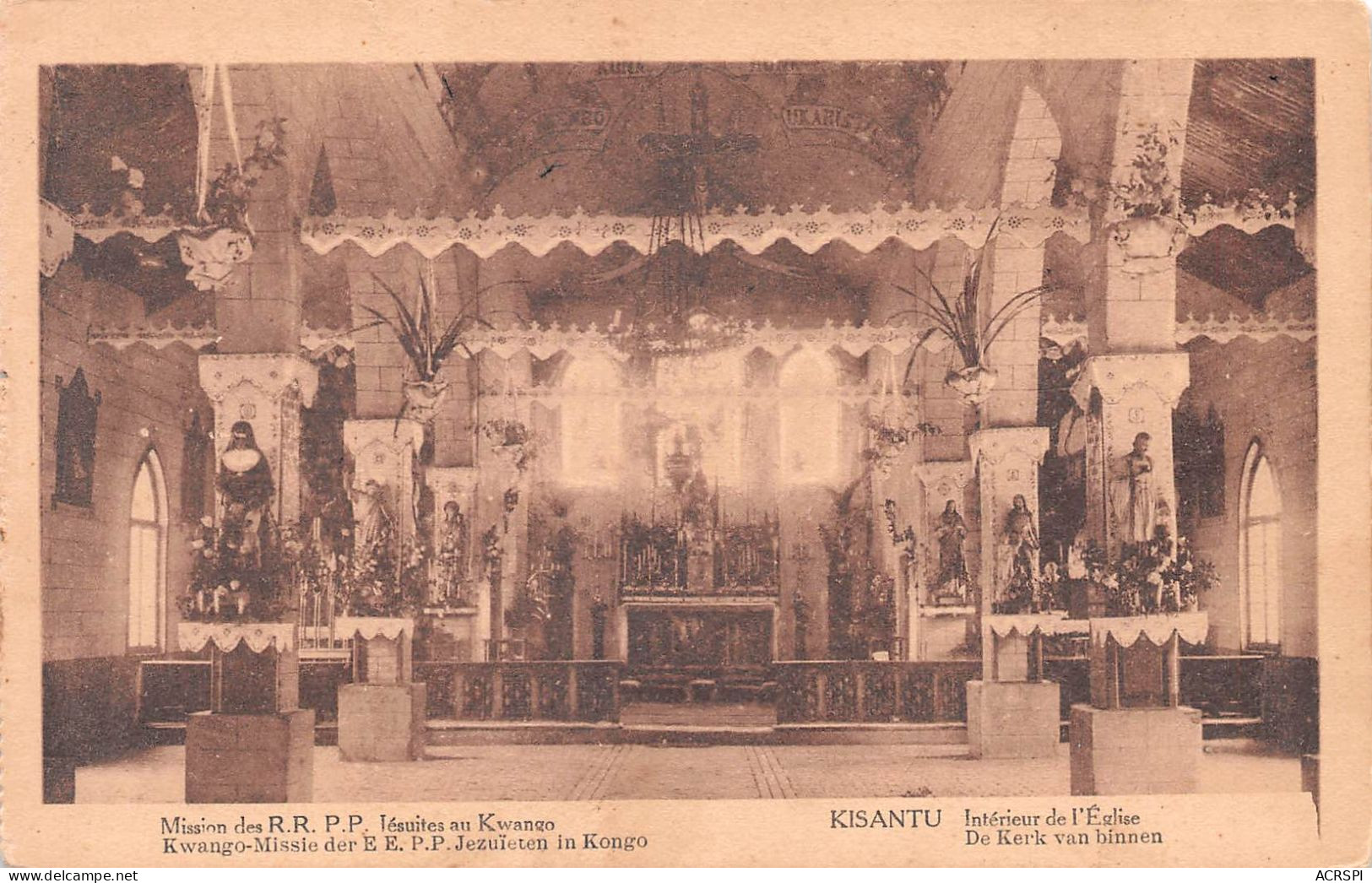CONGO KISANTU Intérieur De L'église (Scan R/V) N° 38 \MP7126 - Kinshasa - Leopoldville (Leopoldstadt)