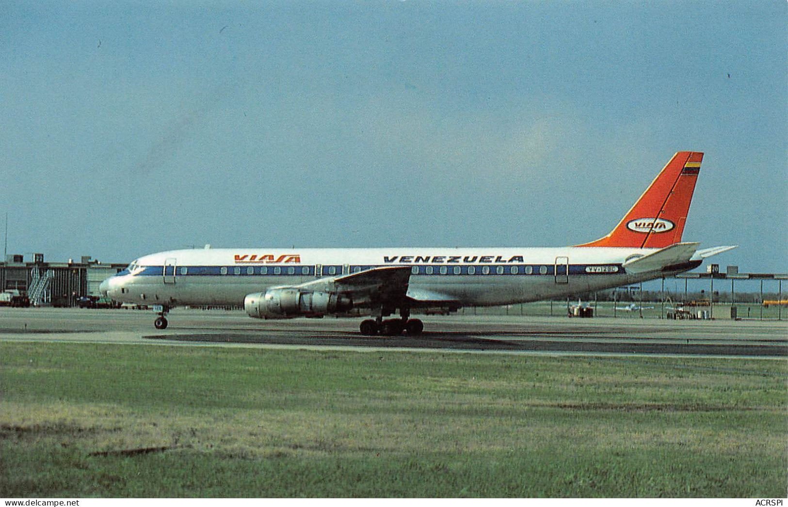 Douglas DC-8 Jet Trader (C-24)  VIASA Venezolana International De Aviacion SA   (Scan R/V) N° 6 \MP7160 - 1946-....: Era Moderna