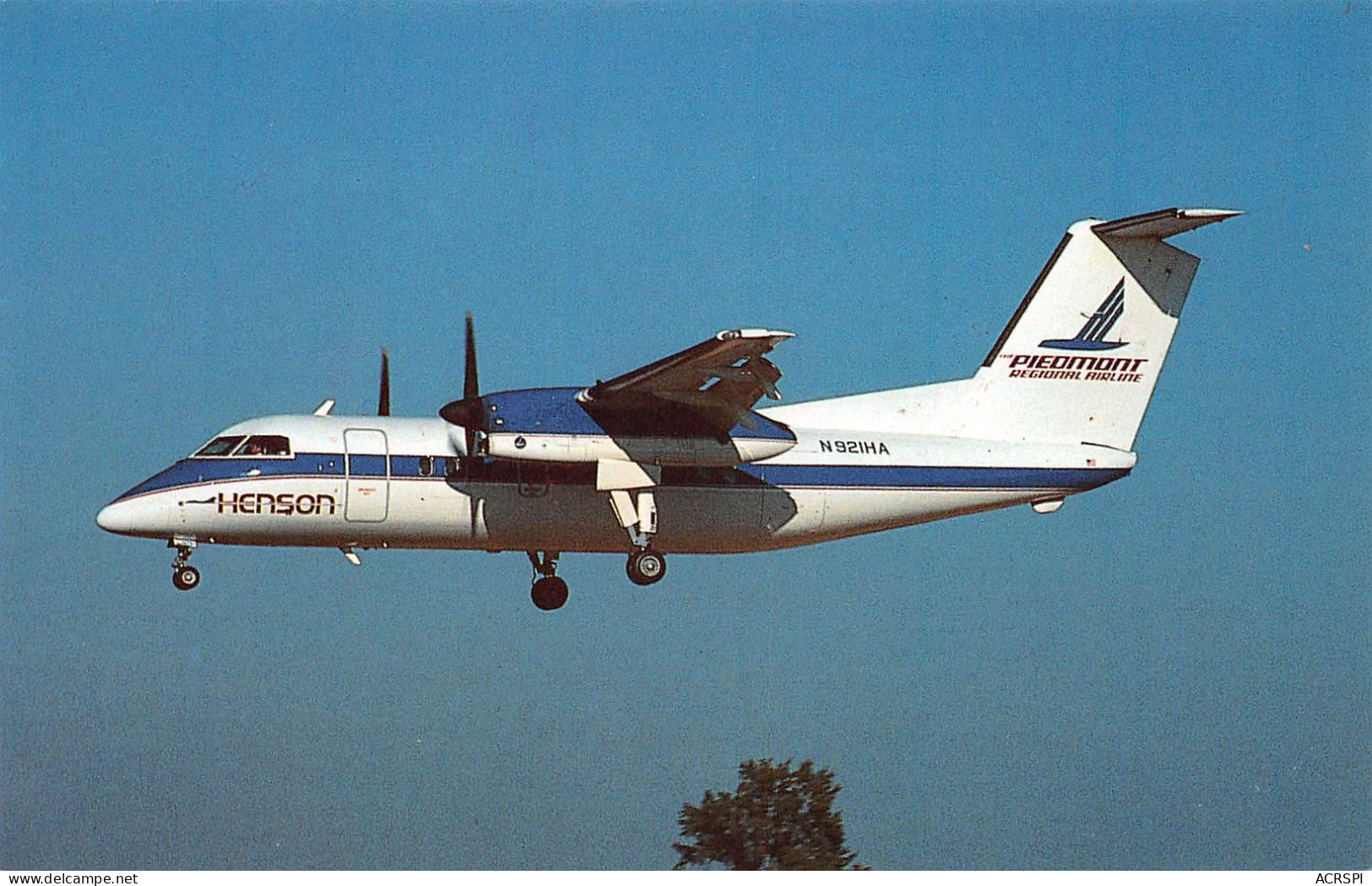 De Havilland Canada Dhc-8-102 Dash 8 HENSON AIRLINES (Scan R/V) N° 76 \MP7159 - 1946-....: Era Moderna