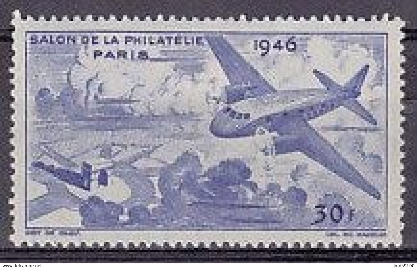 Vignette* - SALON PHILATELIQUE DE PARIS 1946 - Exposiciones Filatelicas