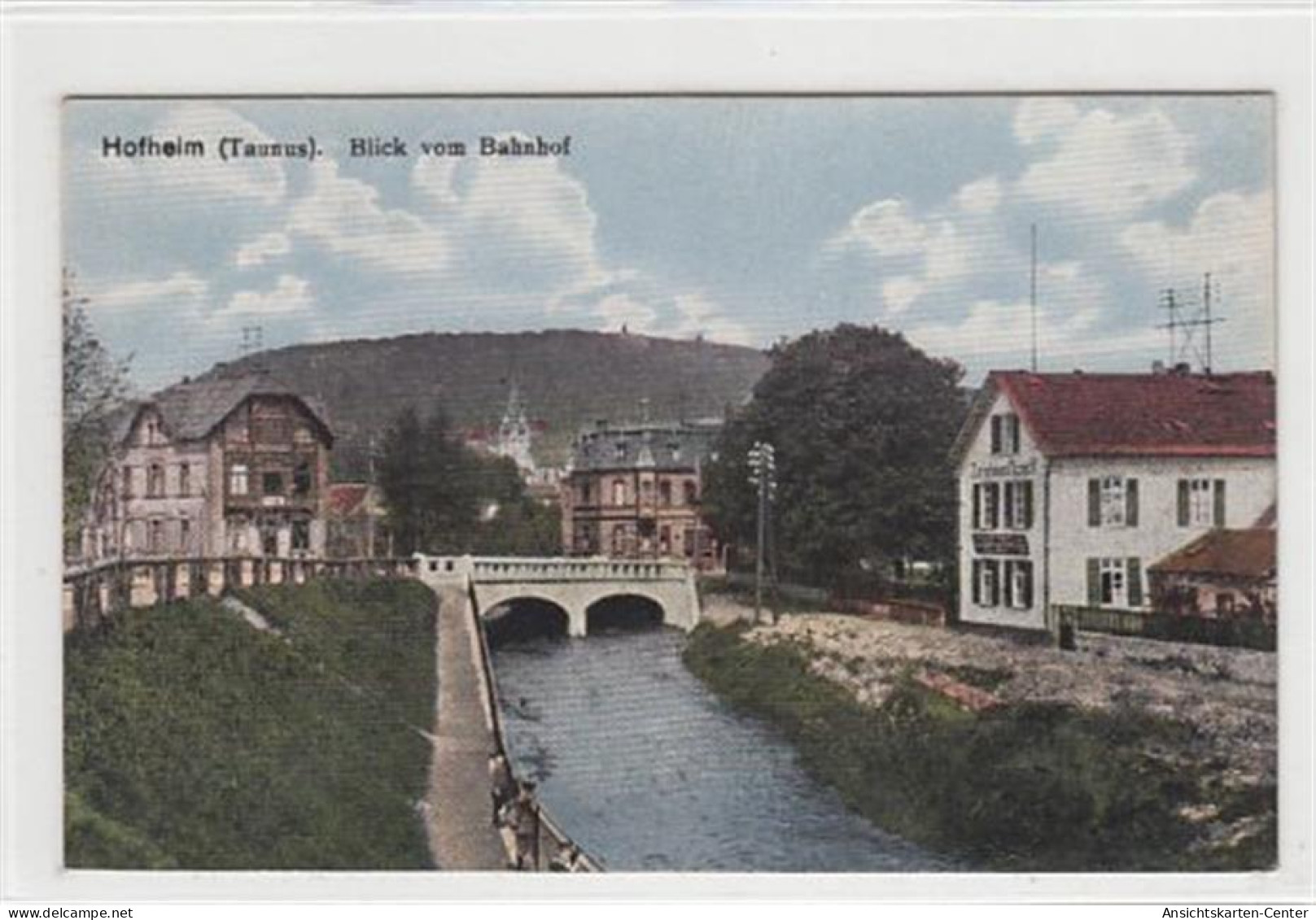 39093701 - Hofheim Am Taunus.  Ein Blick Vom Bahnhof. Karte Beschrieben. Gute Erhaltung. - Bad Soden