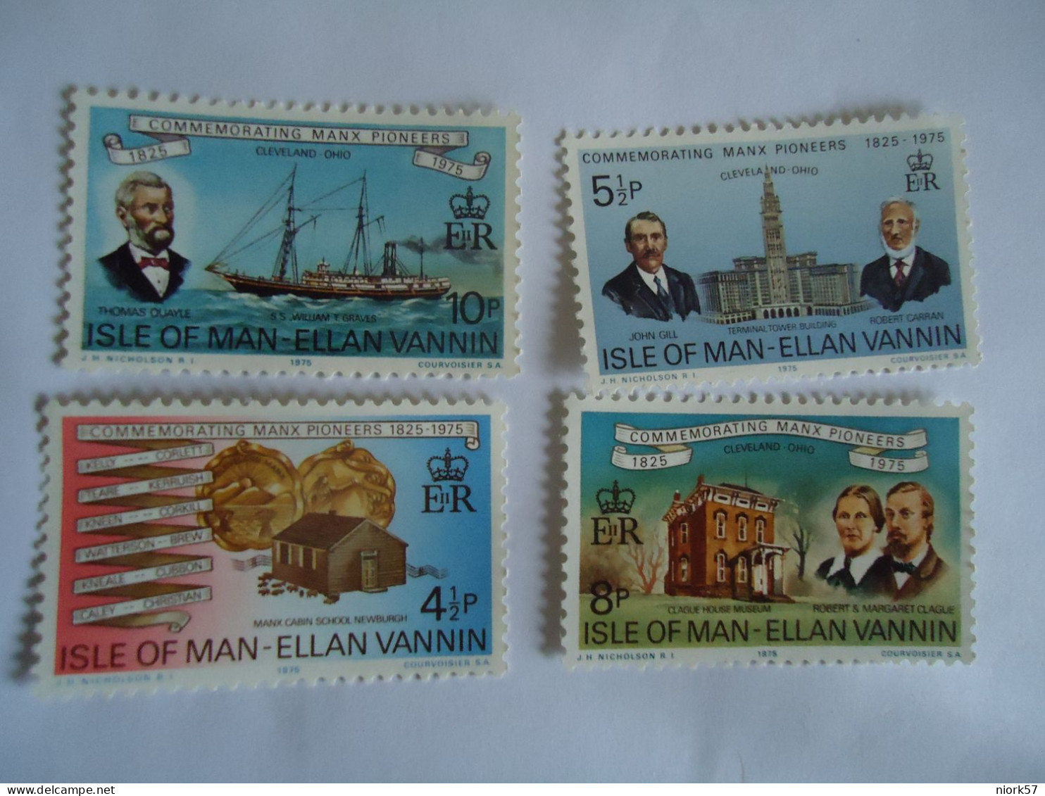 ISLE OF MAN MNH 4     STAMPS  ANNIVERSARIES 1975 - Man (Eiland)