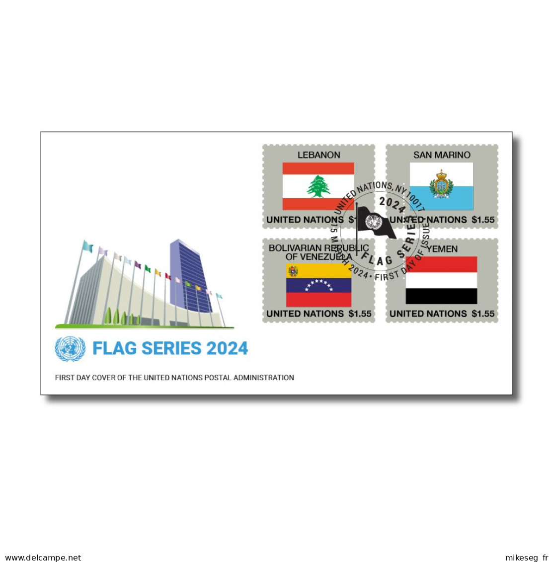 ONU New-York 2024 - Drapeaux Flags Flaggen ** FDC - FDC