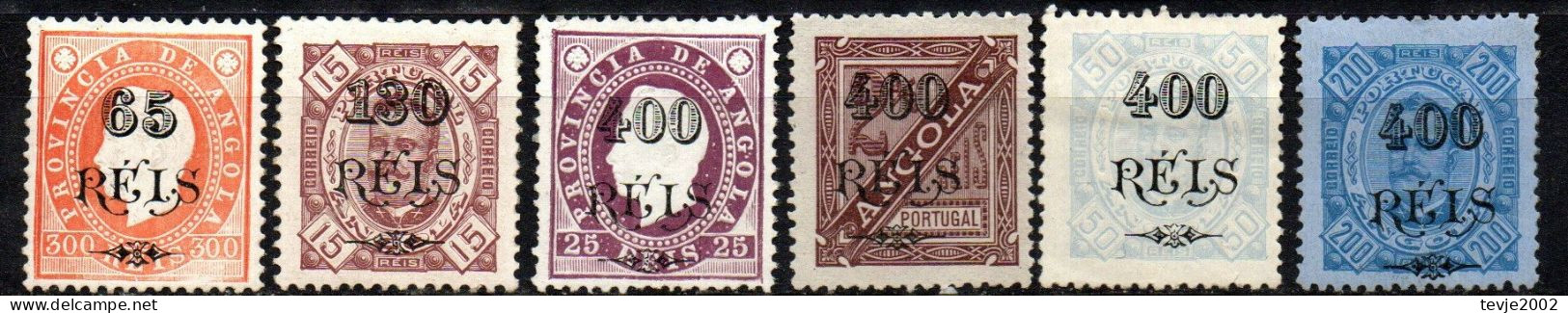 Angola 1902 - Lot Aus Mi.Nr. 54 - 74 - Ungebraucht Unused, Zum Teil Mit Gummi - Angola