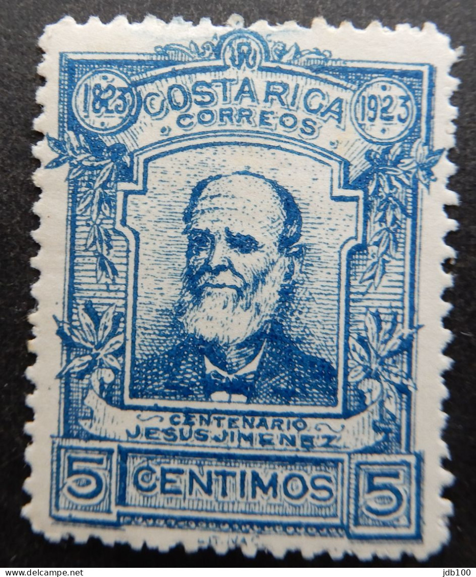 Costa Rica 1923 (1) The 100th Anniversary Of The Birth Of Jesus Jimenez - Costa Rica