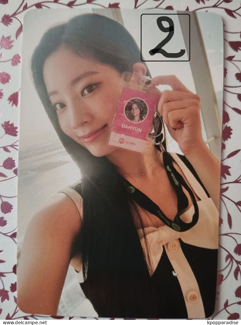 Photocard K POP Au Choix  TWICE Hare Hare Japan 10th Single Dahyun - Objetos Derivados