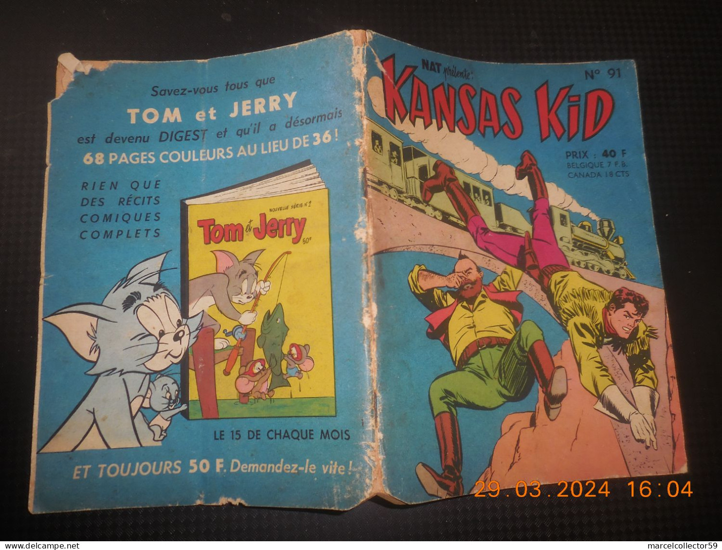 Kansas Kid N°91 Année 1958 Be - Petit Format