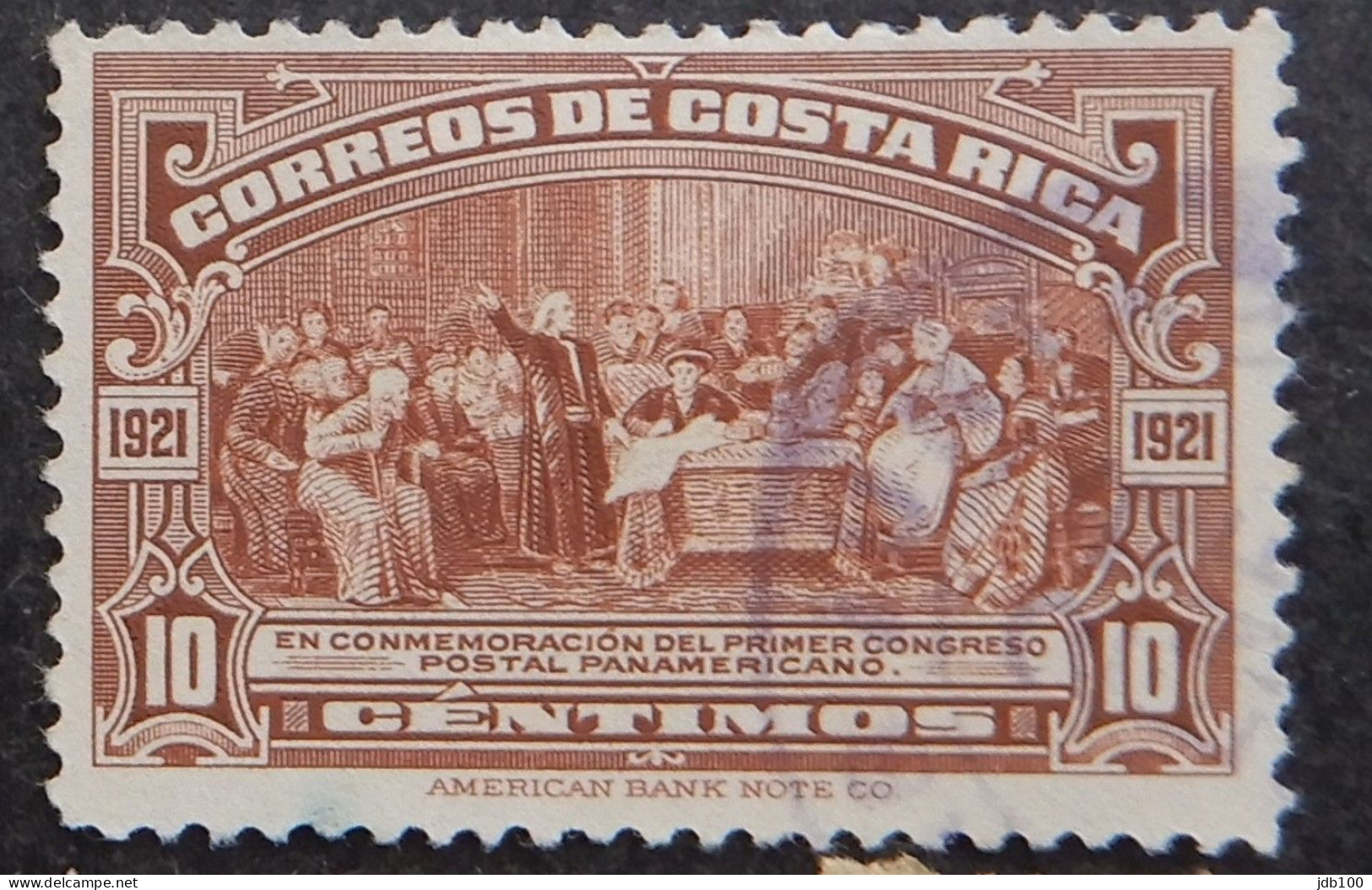 Costa Rica 1923 (4e) Pan American Postal Congress, Buenos Aires - Costa Rica