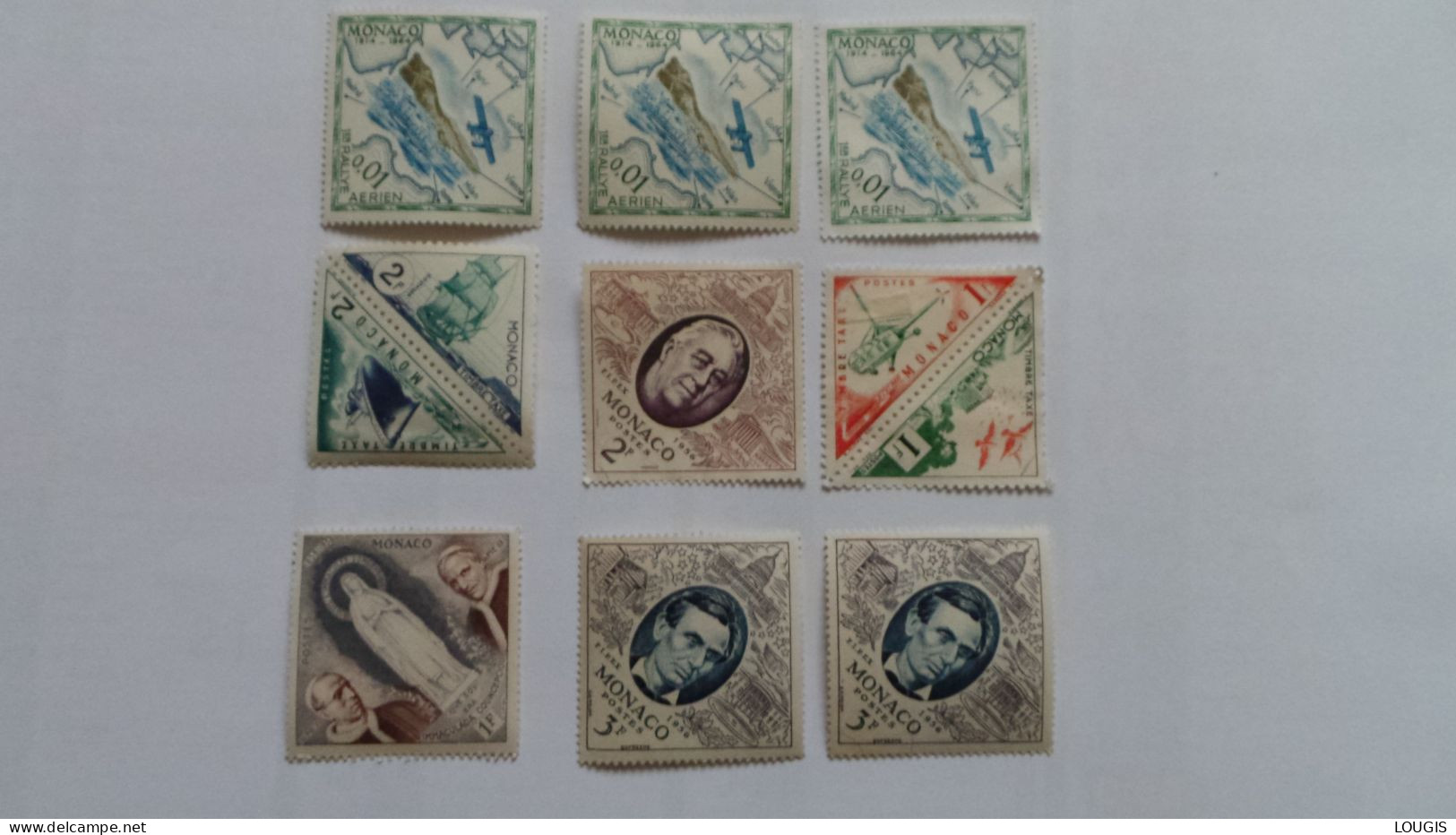 Lot Timbres Monaco - Verzamelingen & Reeksen