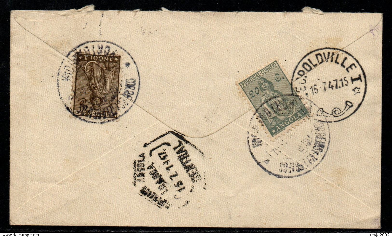 Angola 1947 - Brief Letter - Nach Johannesburg - Angola