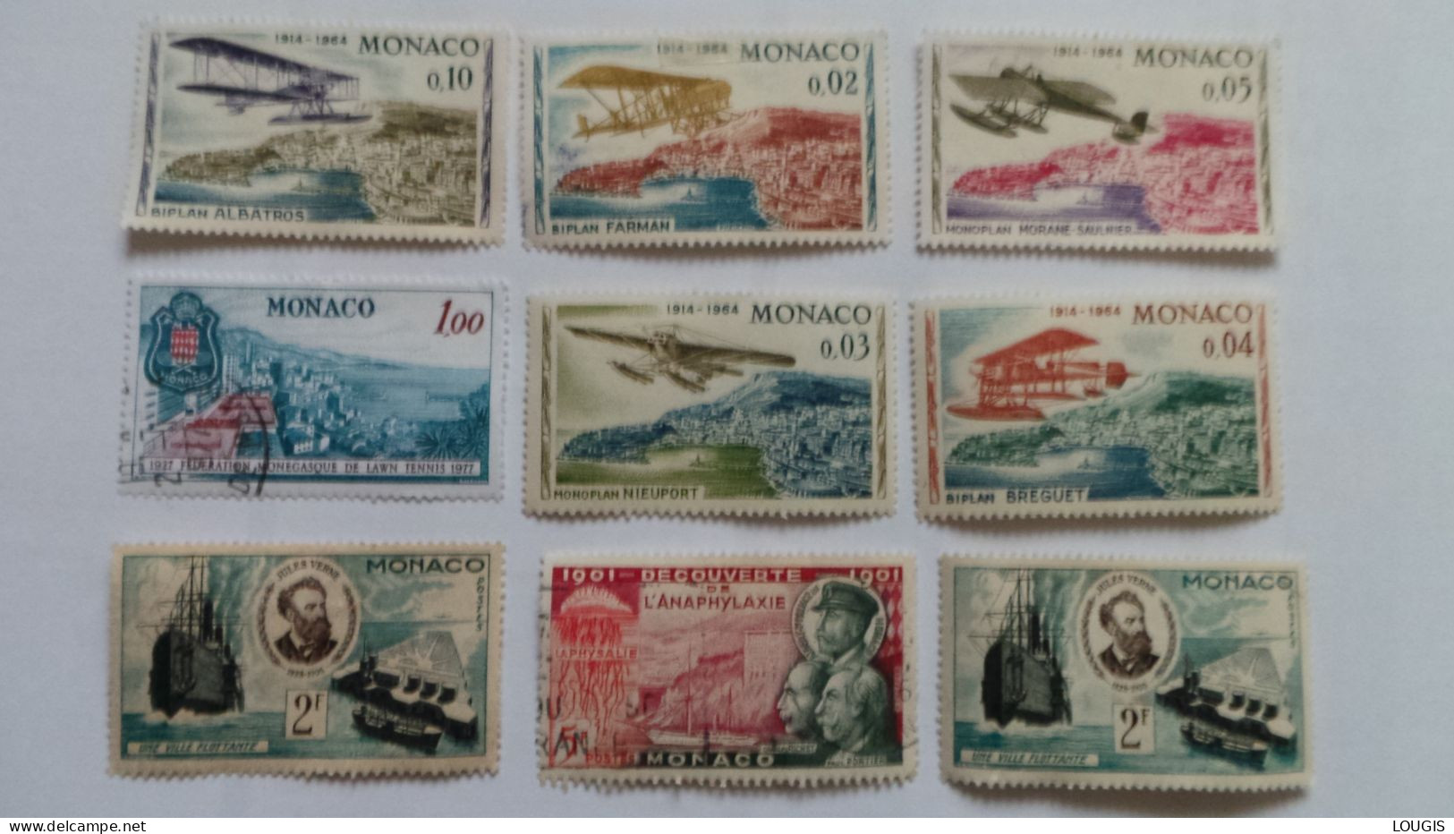 Lot Timbres Monaco - Verzamelingen & Reeksen