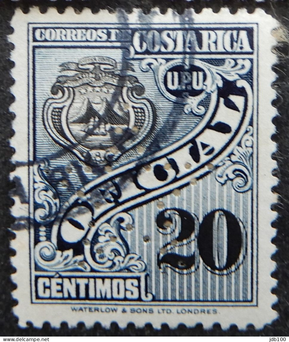 Costa Rica 1926 (2c) Armoires Scott With Star Perforation - Costa Rica
