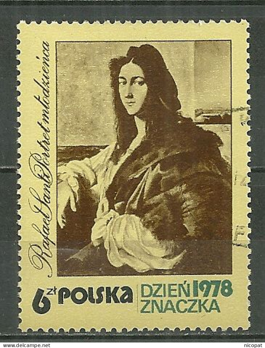 POLAND Oblitéré 2406 Journée Du Timbre Tableau De Raphael Art - Used Stamps