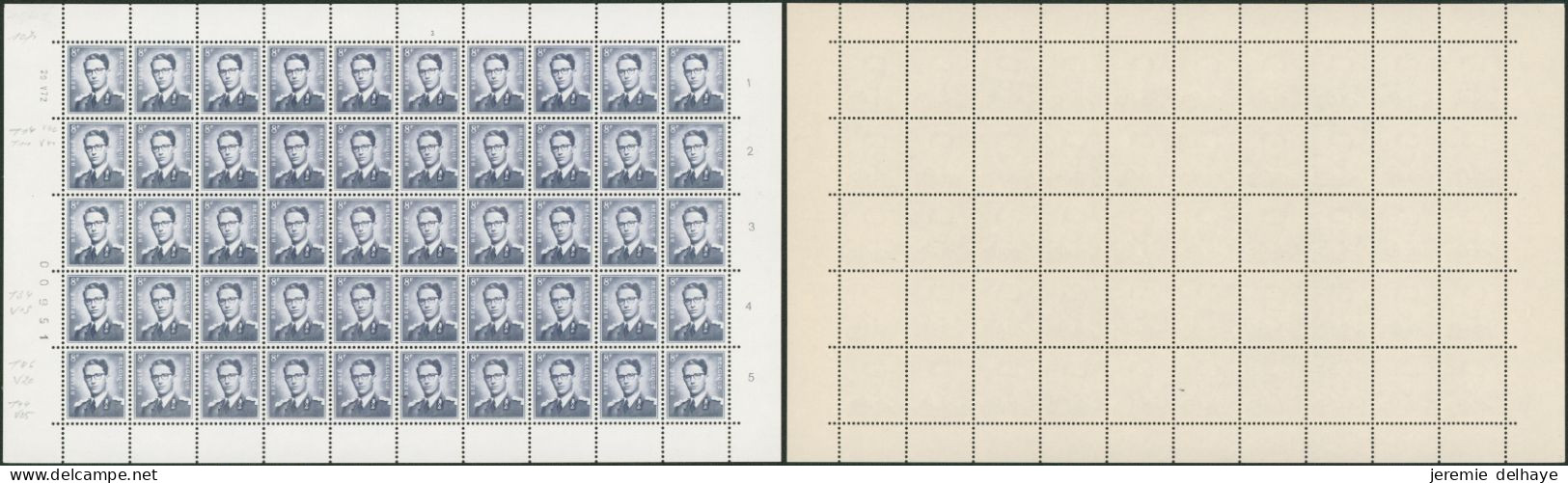 Baudouin à Lunettes - N°1071 En Petite Feuille De 50 TP** Neuf Sans Charnières (MNH) Pl N°3 - 1953-1972 Anteojos