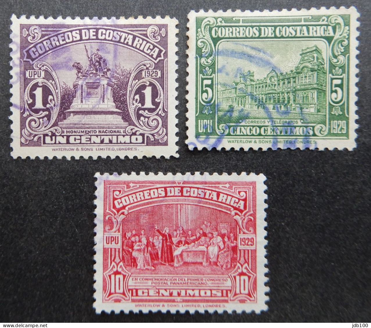 Costa Rica 1930 (1) Issue Of 1923 Reduced In Size And Date "1929" - Costa Rica
