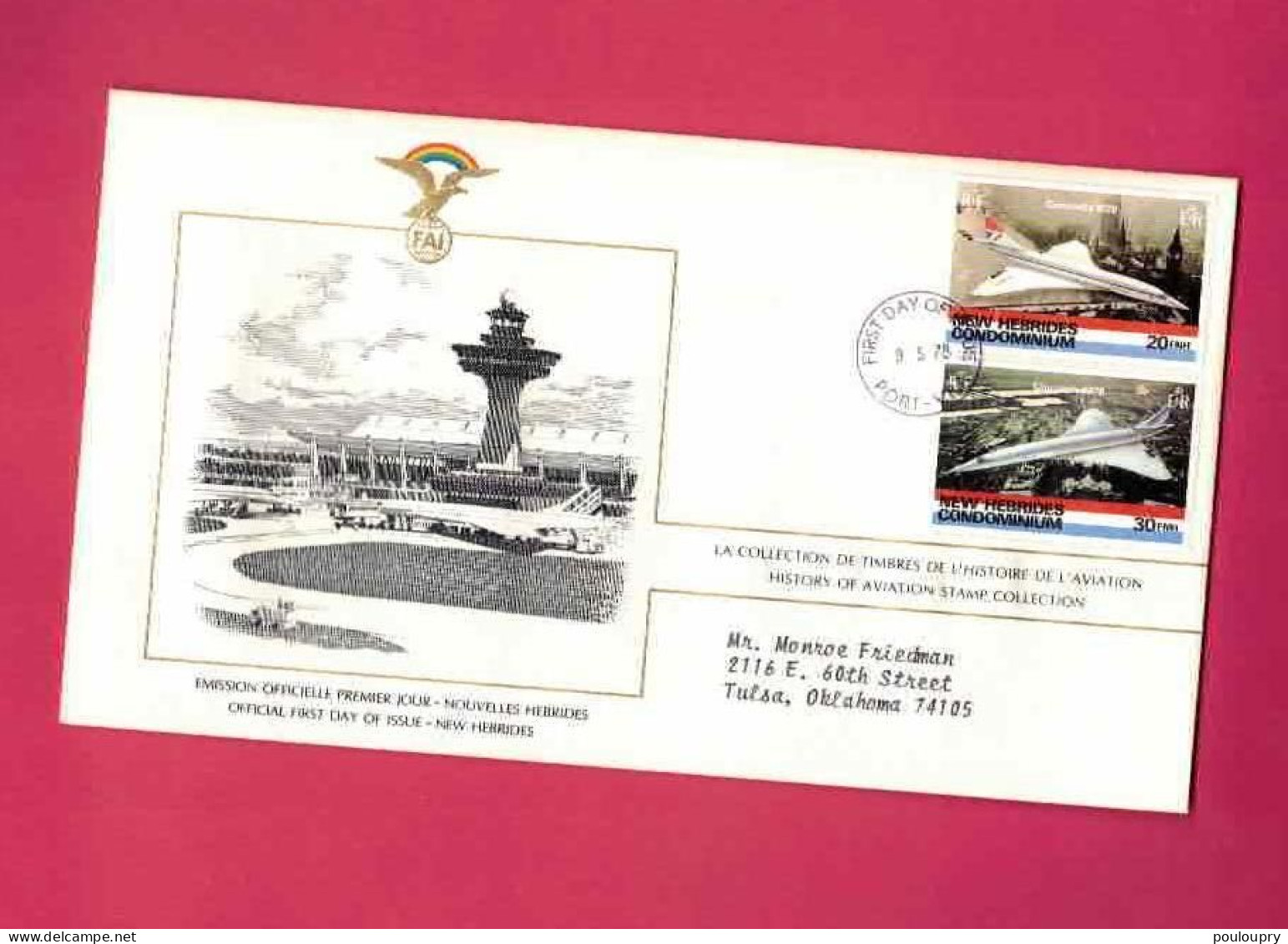 FDC De 1978 Des Nouvelles-Hébrides - YT N° 528 Et 529 - Concorde