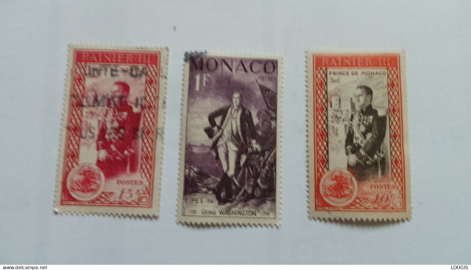 Lot Timbres Monaco - Verzamelingen & Reeksen