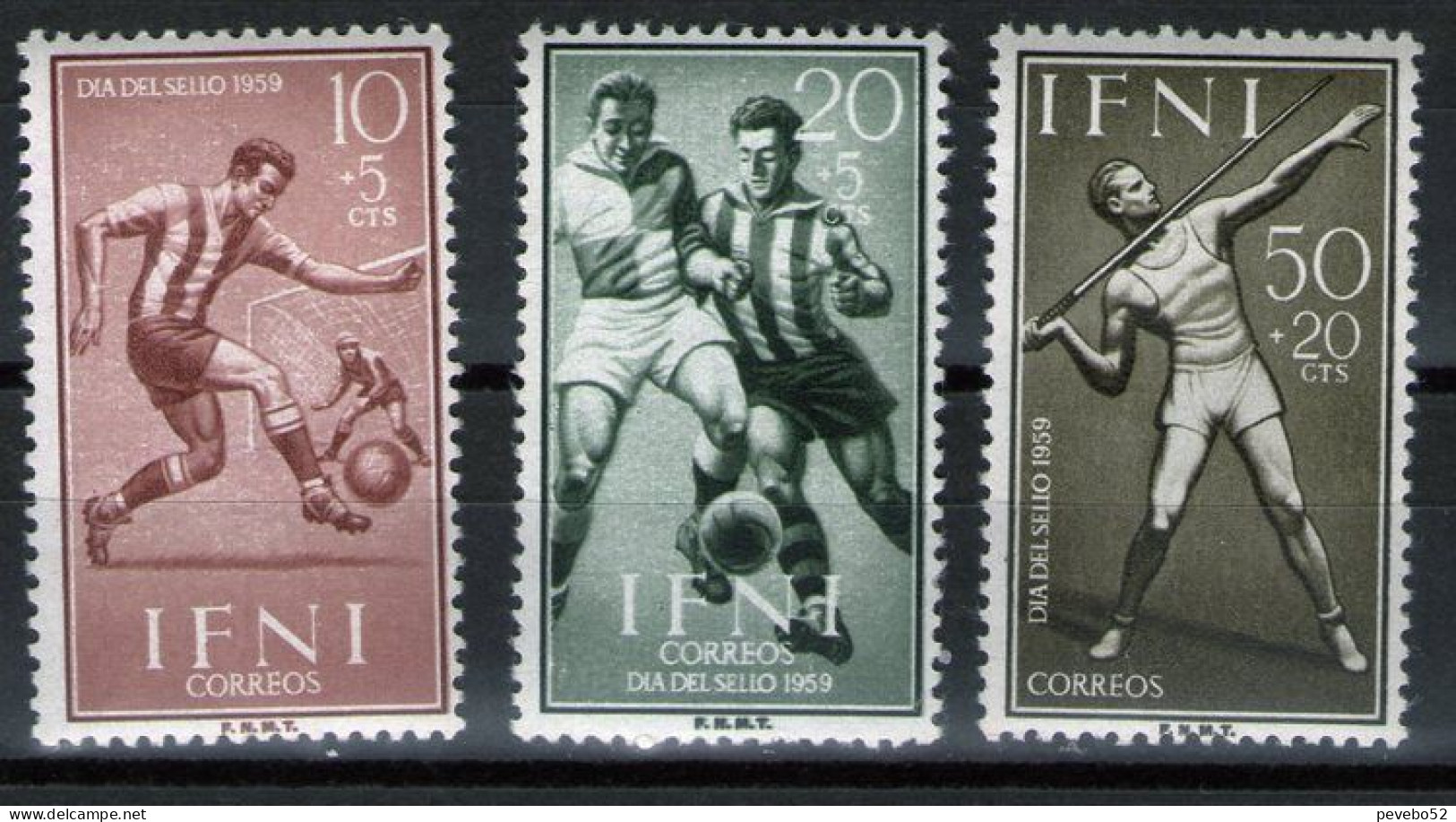 SPAINISH IFNI 1959 - Stamp Day - Sports MNH - Ifni