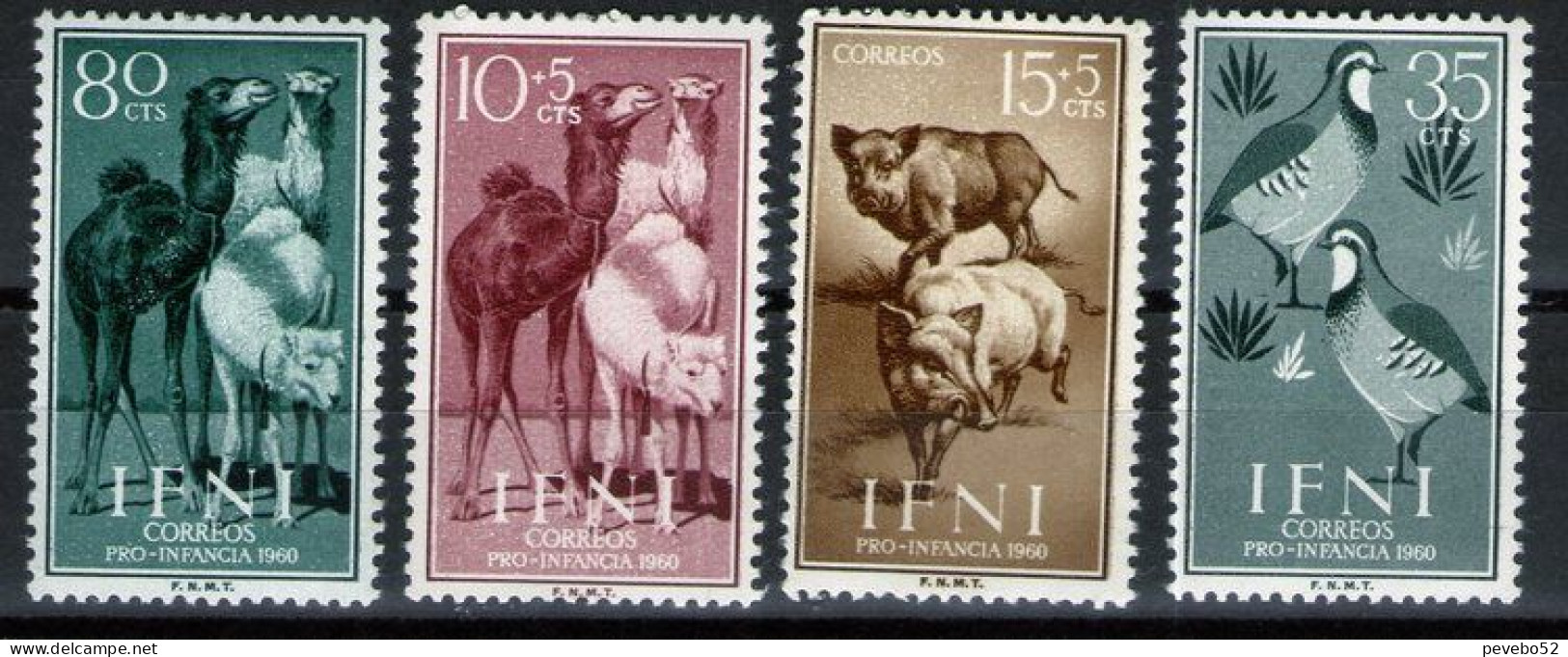 SPAINISH IFNI 1960 - Child Welfare - Animals MNH - Ifni