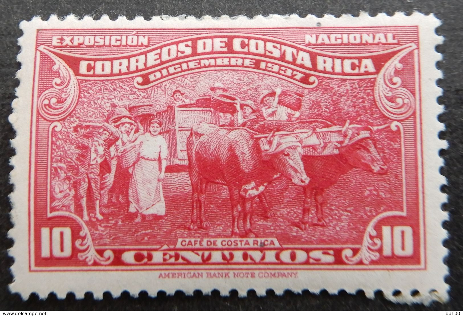 Costa Rica 1937 (2) National Exhibition San Jose Café De Costa Rica - Costa Rica