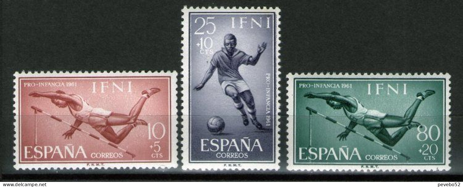 SPAINISH IFNI 1961 - Child Welfare - Sports MNH - Ifni