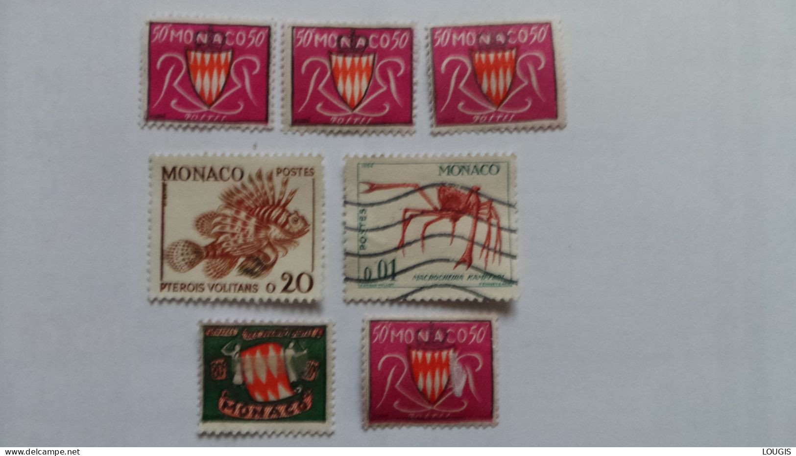 Lot Timbres Monaco - Verzamelingen & Reeksen