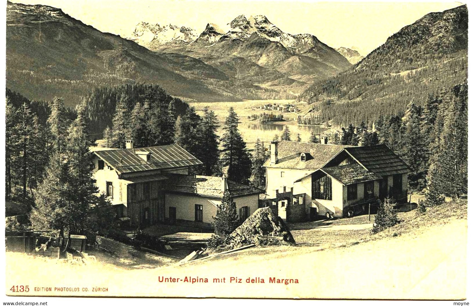 11- 3075 - Suisse ----     GRUSS  Aus  SPLÜGEN  -  Collége St Anna -  Roverdo   1901 - Splügen