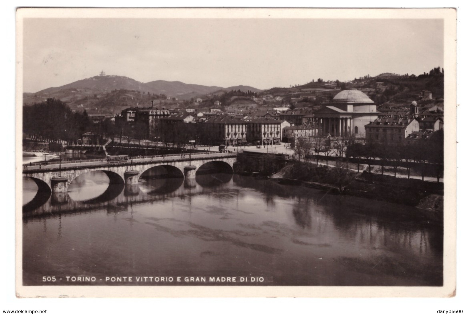 TORINO - PONTE VITTORIO E GRAN MADRE DI DIO   (carte Photo) - Bridges