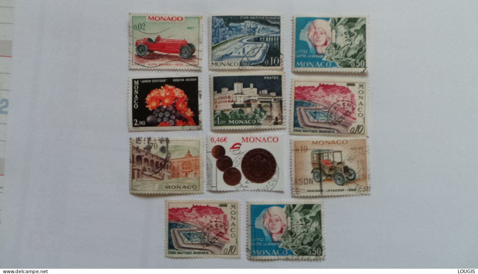 Lot Timbres Monaco - Verzamelingen & Reeksen