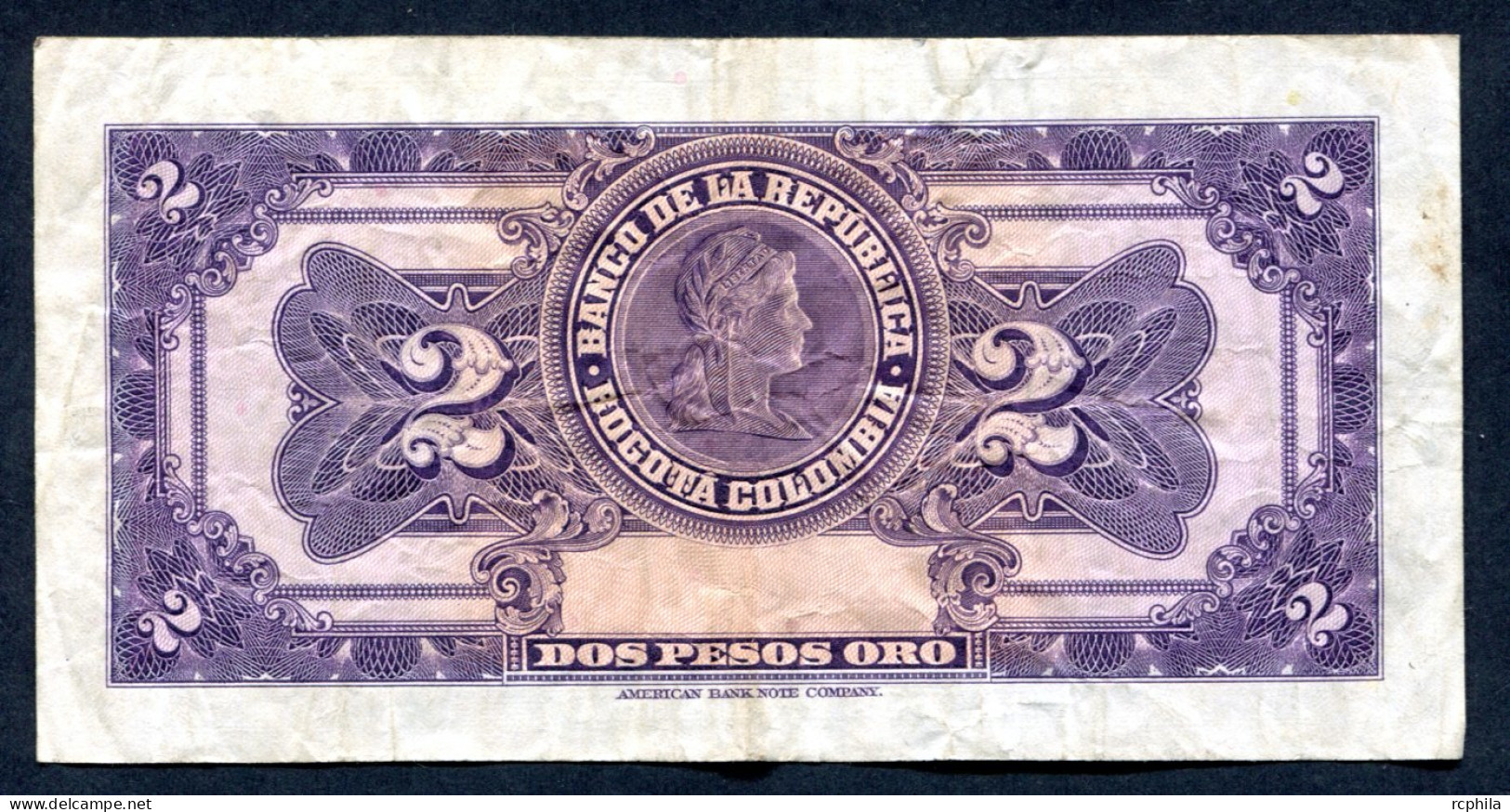 RC 27394 COLOMBIE BILLET DE 2 PESOS EMIS EN 1947 - Colombia