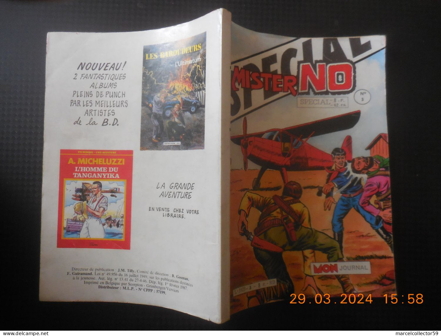 Spécial Mister No N°3 Année 1987 Be - Petit Format