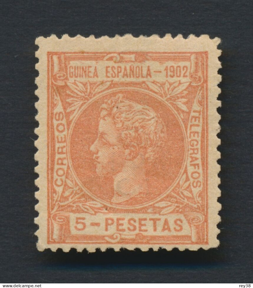 GUINEA 1902. 5 PESETAS. MLH* - Guinée Espagnole