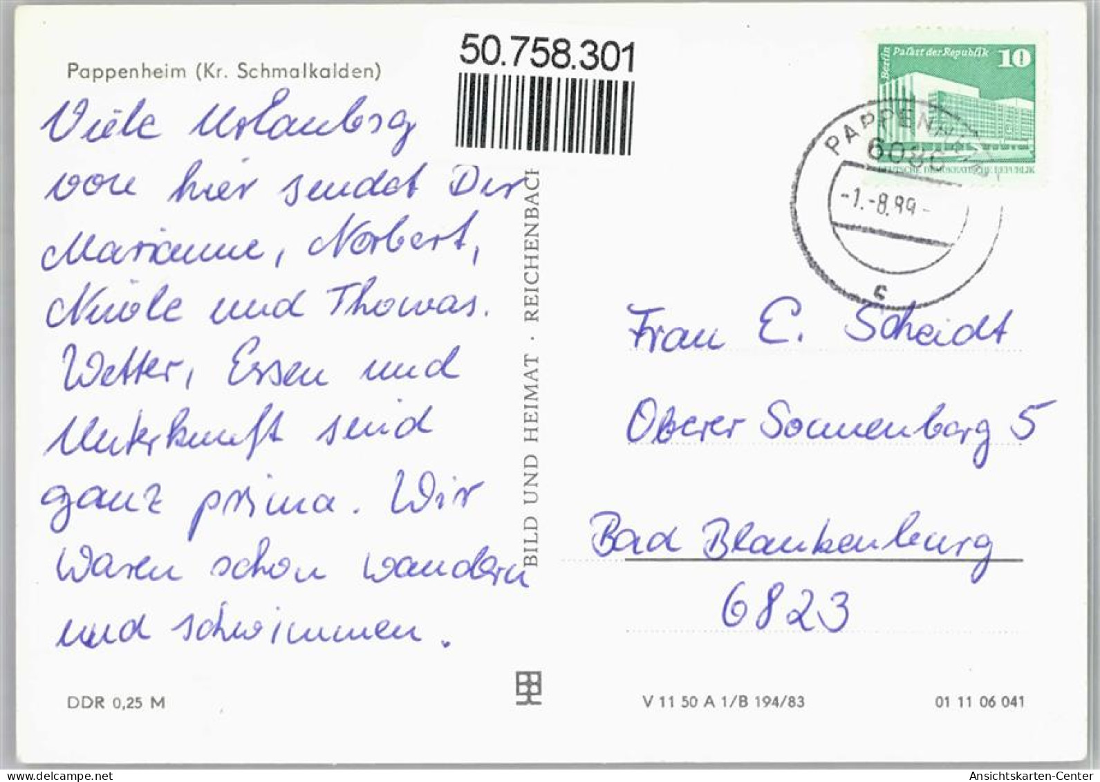 50758301 - Pappenheim , Mittelfr - Pappenheim
