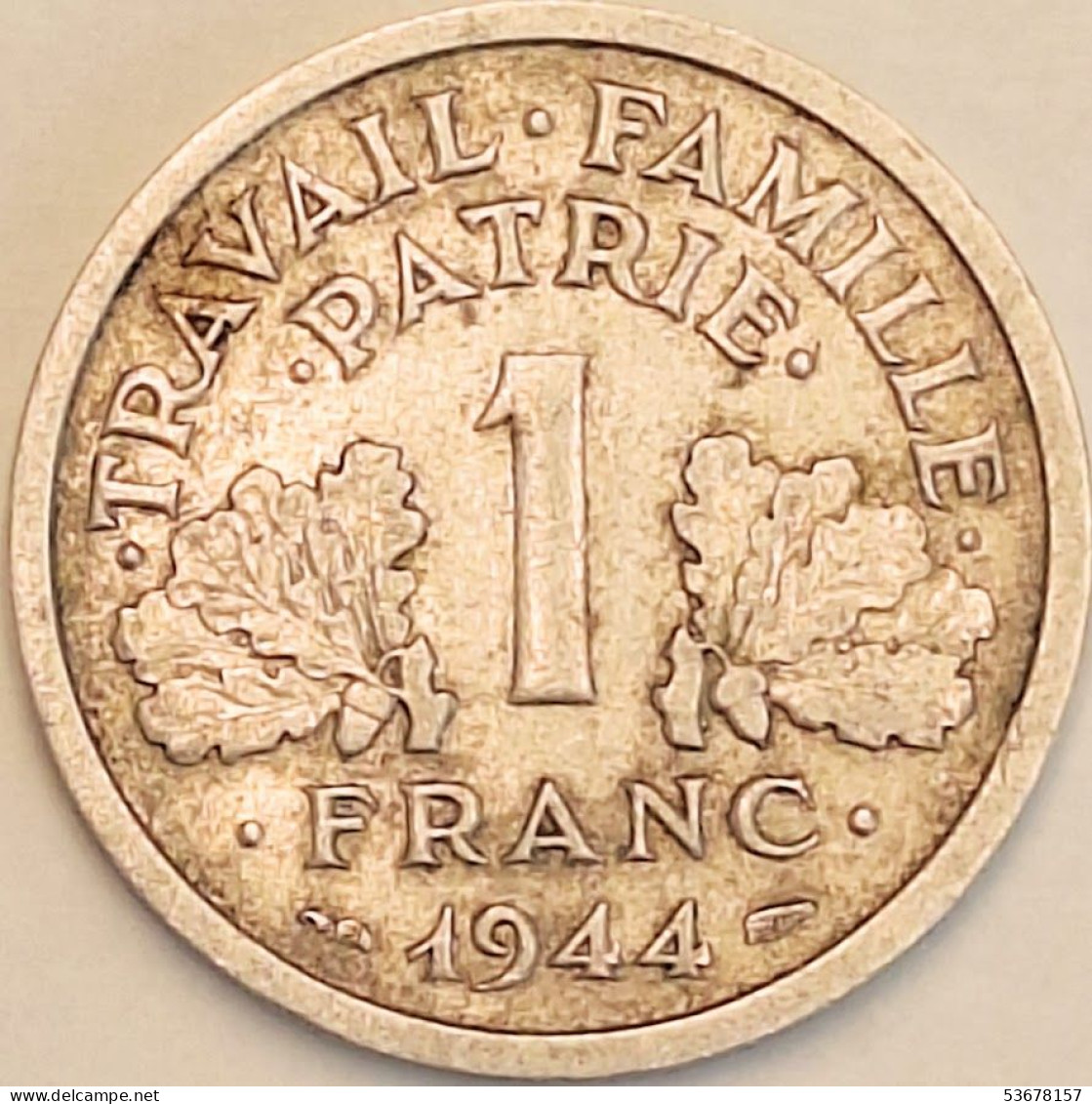 France - Franc 1944, KM# 902.1 (#4091) - 1 Franc