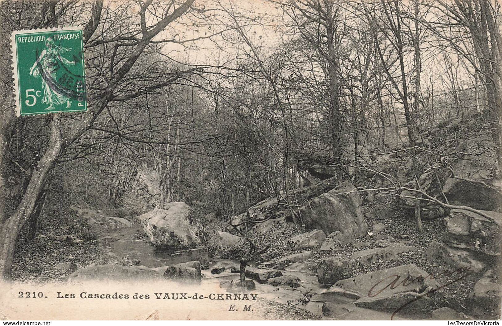 FRANCE - Les Cascades Des Vaux De Cernay - E M  - Vue D'ensemble - La Forêt - Carte Postale Ancienne - Vaux De Cernay