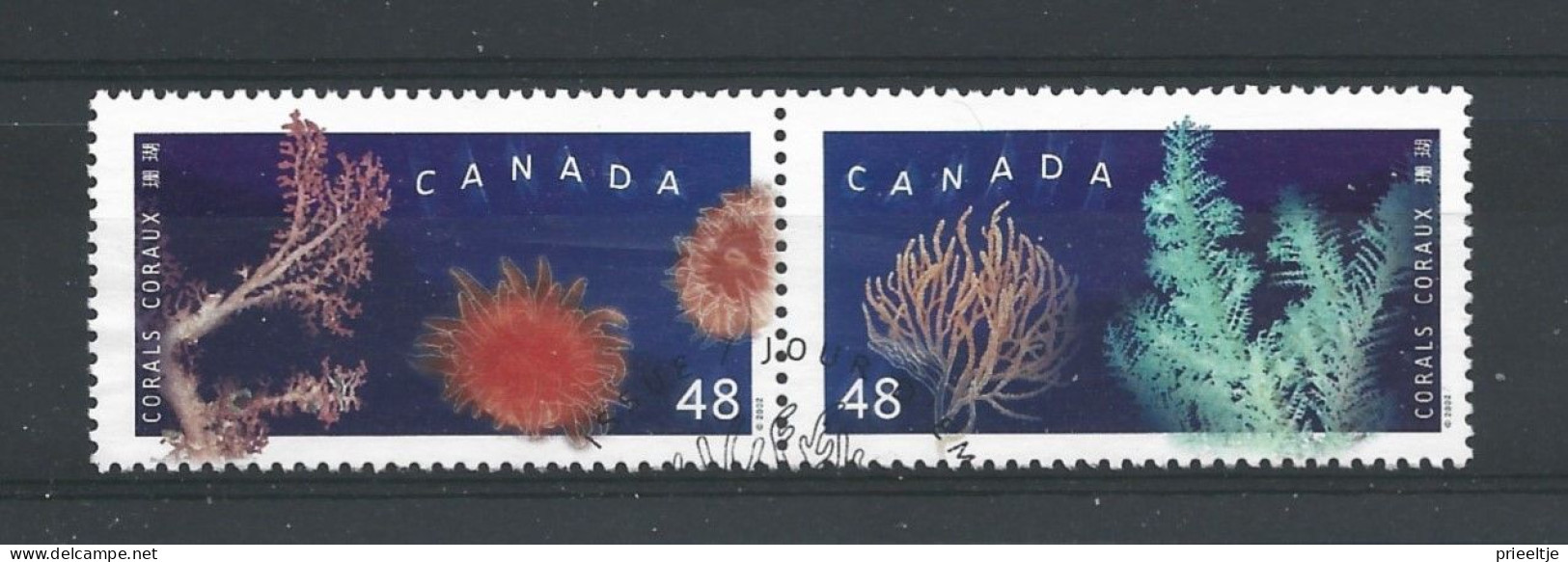 Canada 2002 Corals Pair Y.T. 1934/1935 (0) - Usati