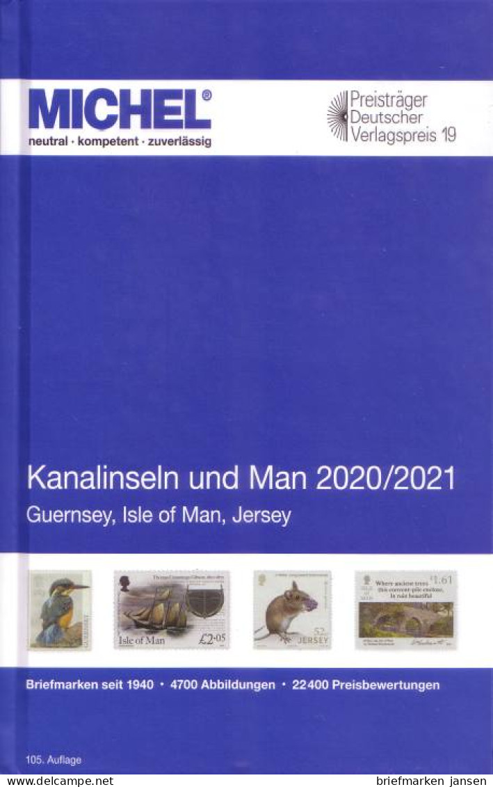 Michel Europa Katalog Band 14 - Kanalinseln Und Man 2020/2021, 105. Auflage - Altri & Non Classificati