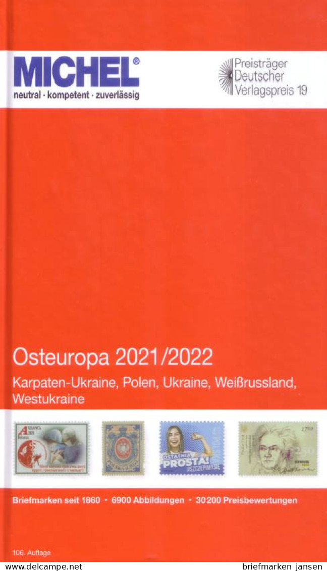 Michel Europa Katalog Band 15 - Osteuropa 2021/2022, 106. Auflage - Autres & Non Classés