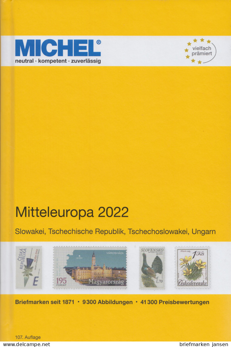 Michel Europa Katalog Band 2 - Mitteleuropa 2022, 107. Auflage (sehr Gut Erhalten) - Autres & Non Classés