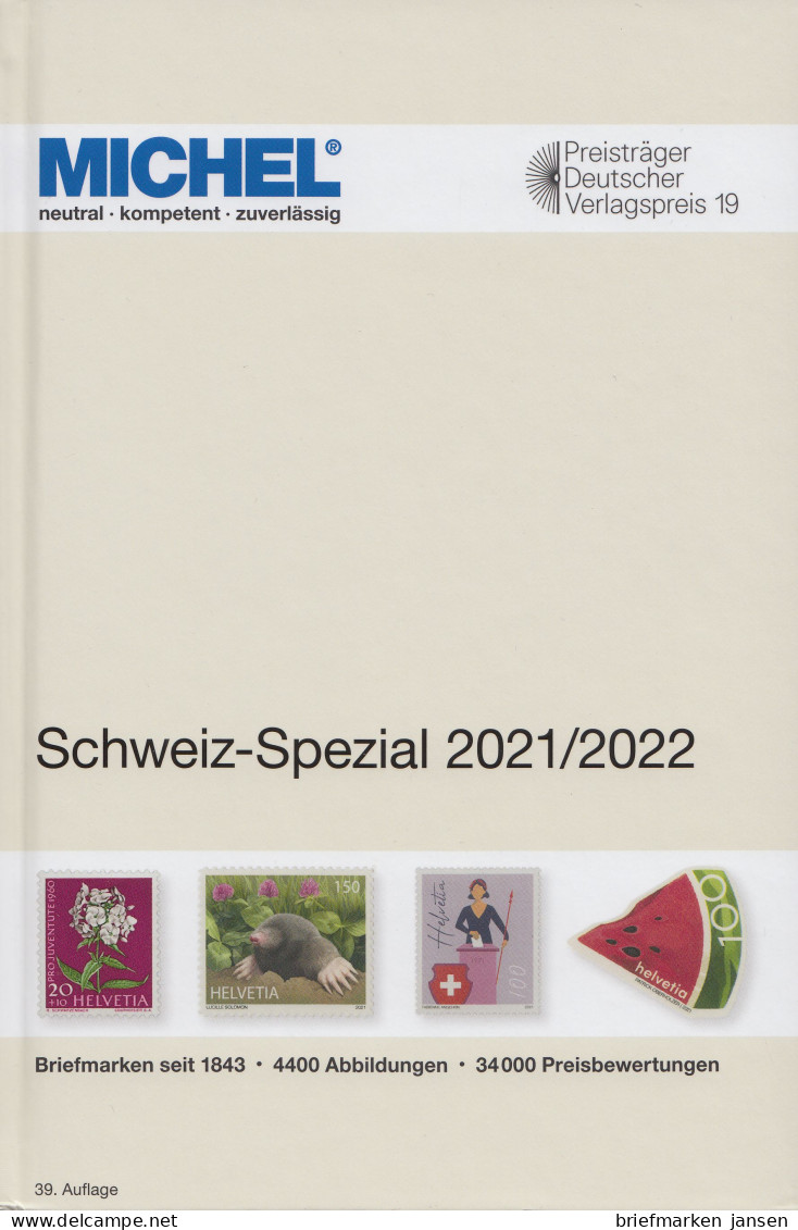 Michel Spezial-Katalog Schweiz 2021/2022, 39. Auflage (kleiner Trasportschaden) - Österreich