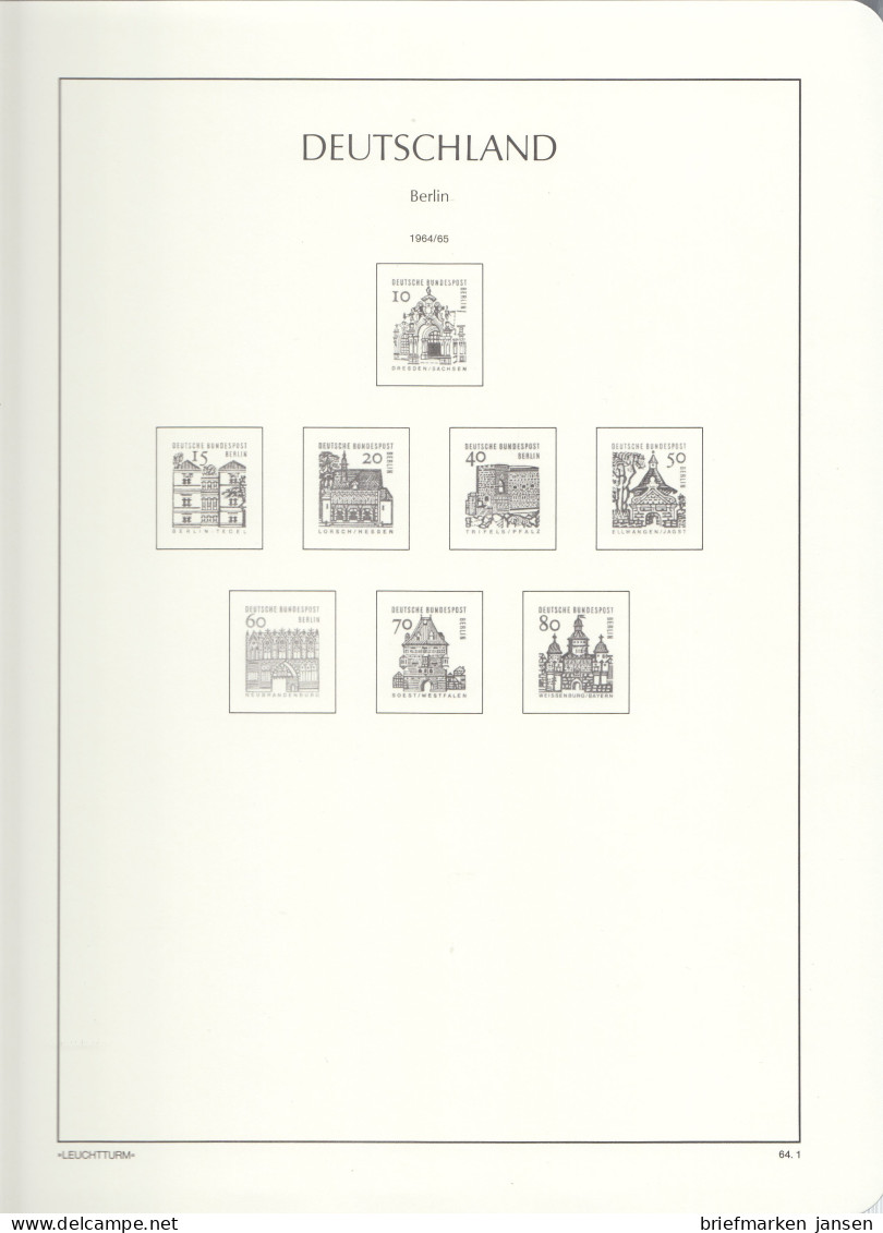 Leuchtturm Vordruckblatter Berlin 1960-1969 MIT Klemmtaschen (SF) - Pré-Imprimés