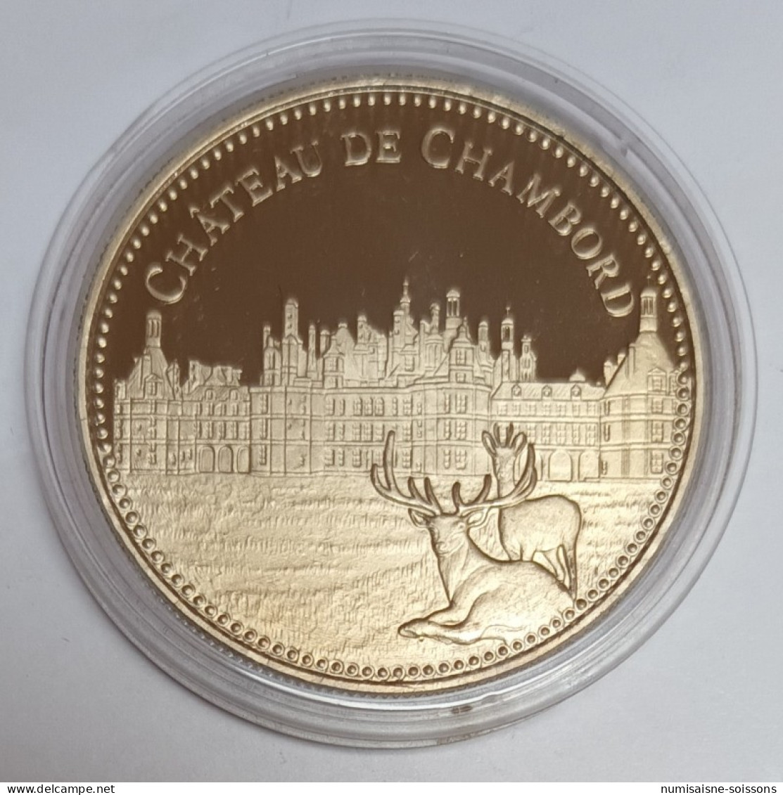 MEDAILLE - CHATEAU DE CHAMBORD - LES PLUS BEAUX TRESORS DU PATRIMOINE DE FRANCE - BE - Altri & Non Classificati