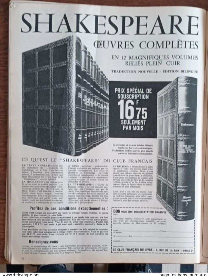 Paris Match N°870_ 11 Décembre 1965_Spécial Elections : La Nuit Du 5 Décembre - People