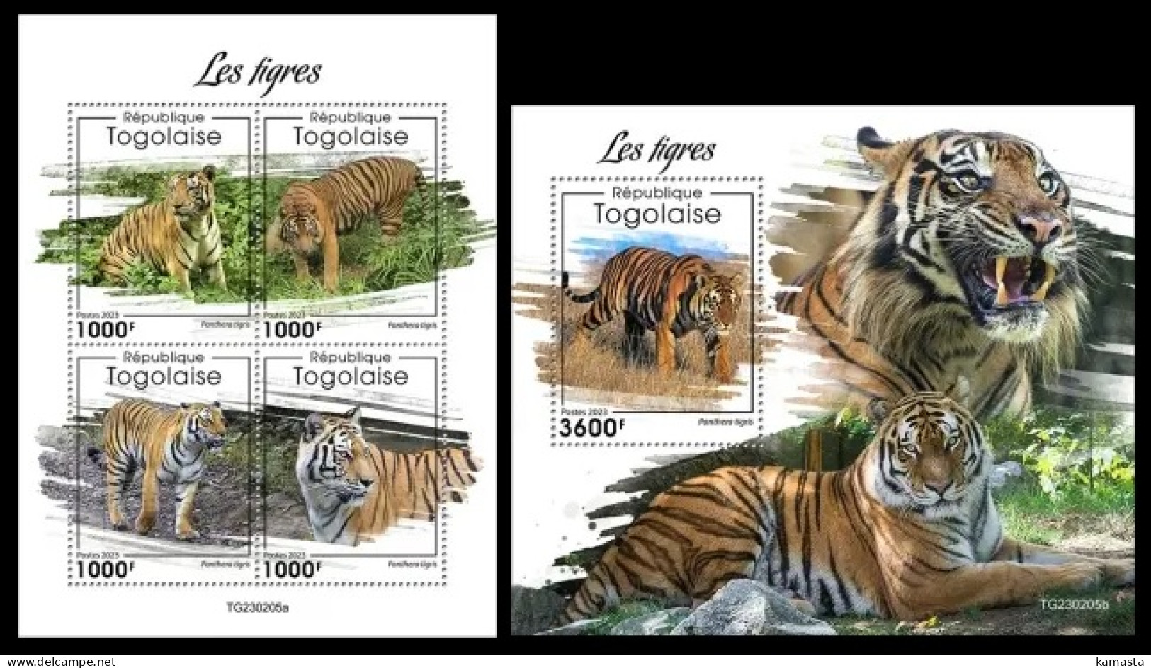 Togo  2023 Tigers. (205) OFFICIAL ISSUE - Roofkatten