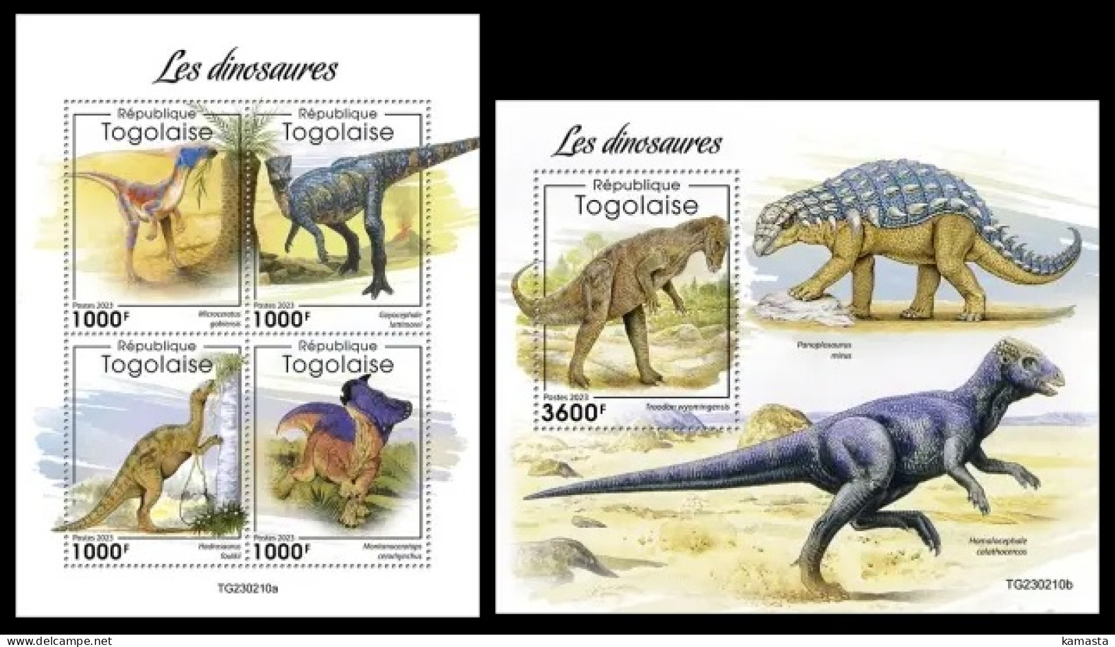 Togo  2023 Dinosaurs. (210) OFFICIAL ISSUE - Vor- U. Frühgeschichte