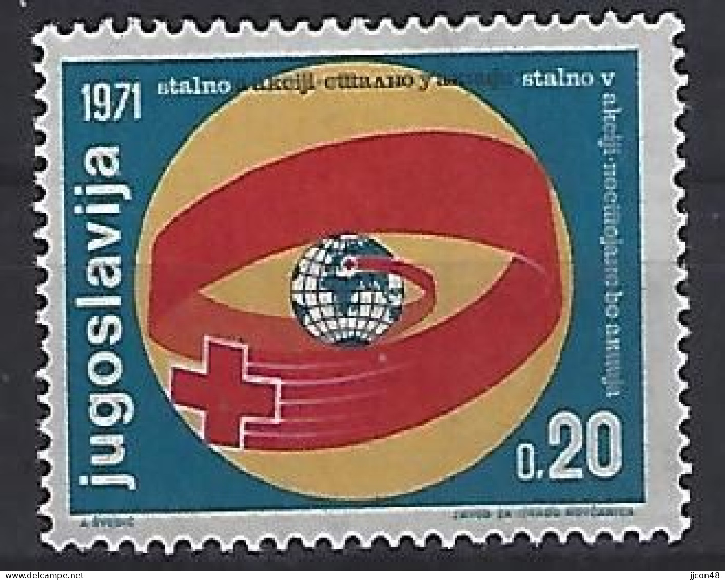 Jugoslavia 1971  Zwangszuschlagsmarken (**) MNH  Mi.40 - Beneficiencia (Sellos De)