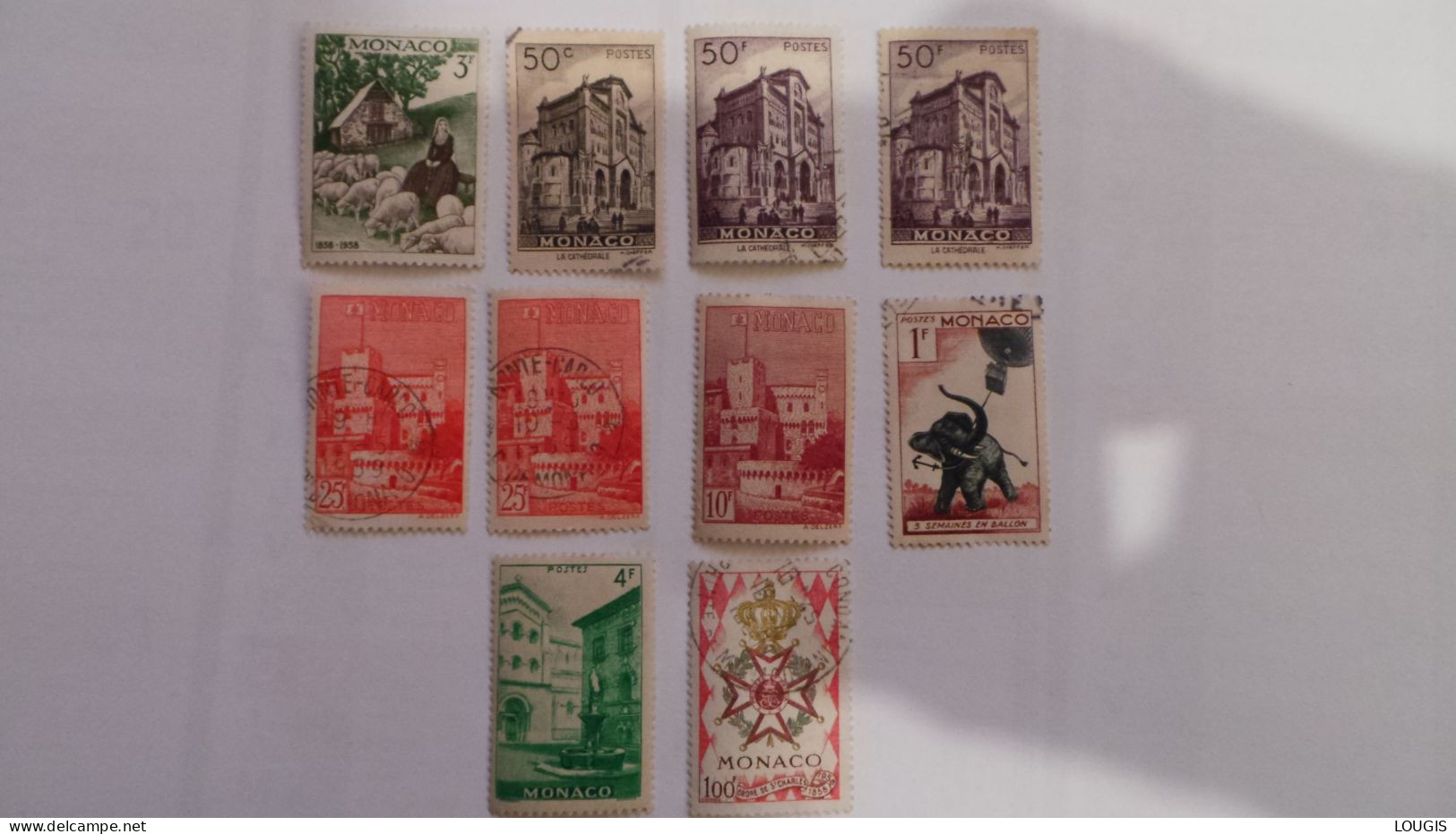 Lot Timbres Monaco - Verzamelingen & Reeksen