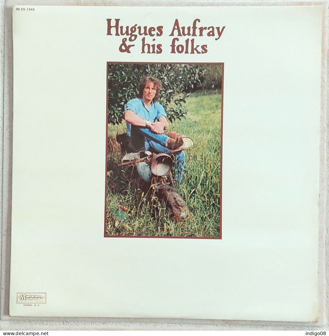 LP 33 Hugues Aufray & His Folks - Otros - Canción Francesa