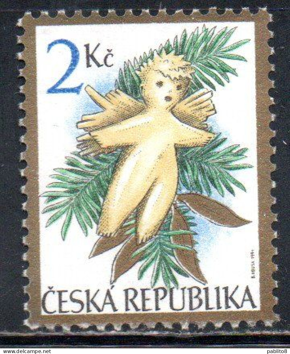 CZECHOSLOVAKIA CZECH REPUBLIC CECA REPUBBLICA 1994 CHRISTMAS NATALE NOEL WEIHNACHTEN NAVIDAD 2k MNH - Unused Stamps