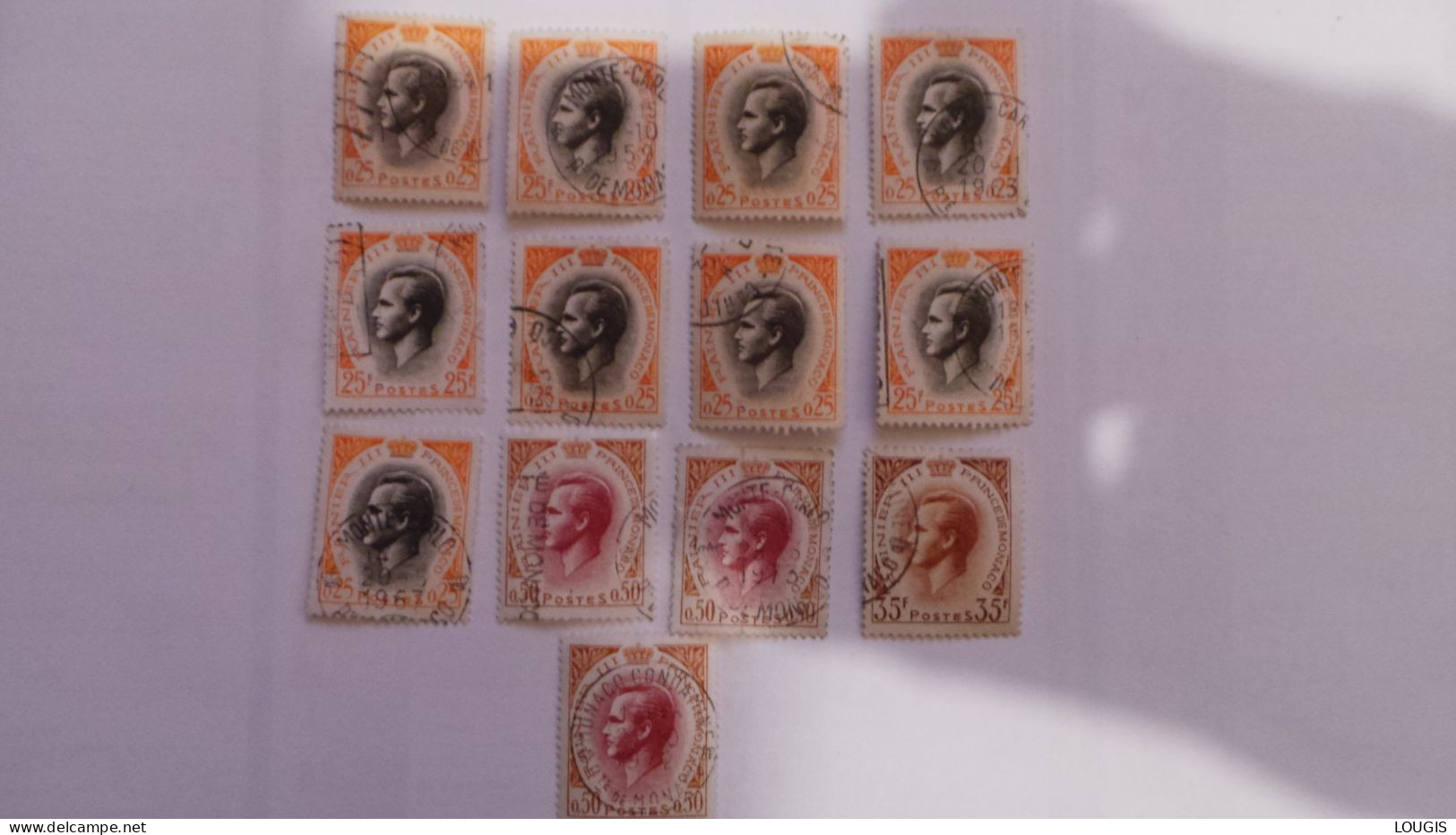 Lot Timbres Monaco - Verzamelingen & Reeksen